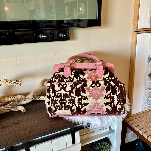 Cake By Petunia Pink & Brown Bag Diaper Bag- new without tags - Picture 3 of 8